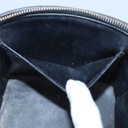 CHANEL Vanity COCO Mark Cosmetic Pouch Caviar Skin Black Gold CC 109190