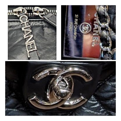 Chanel Aged Calfskin Quilted Large Express Bowling Flap Bag
