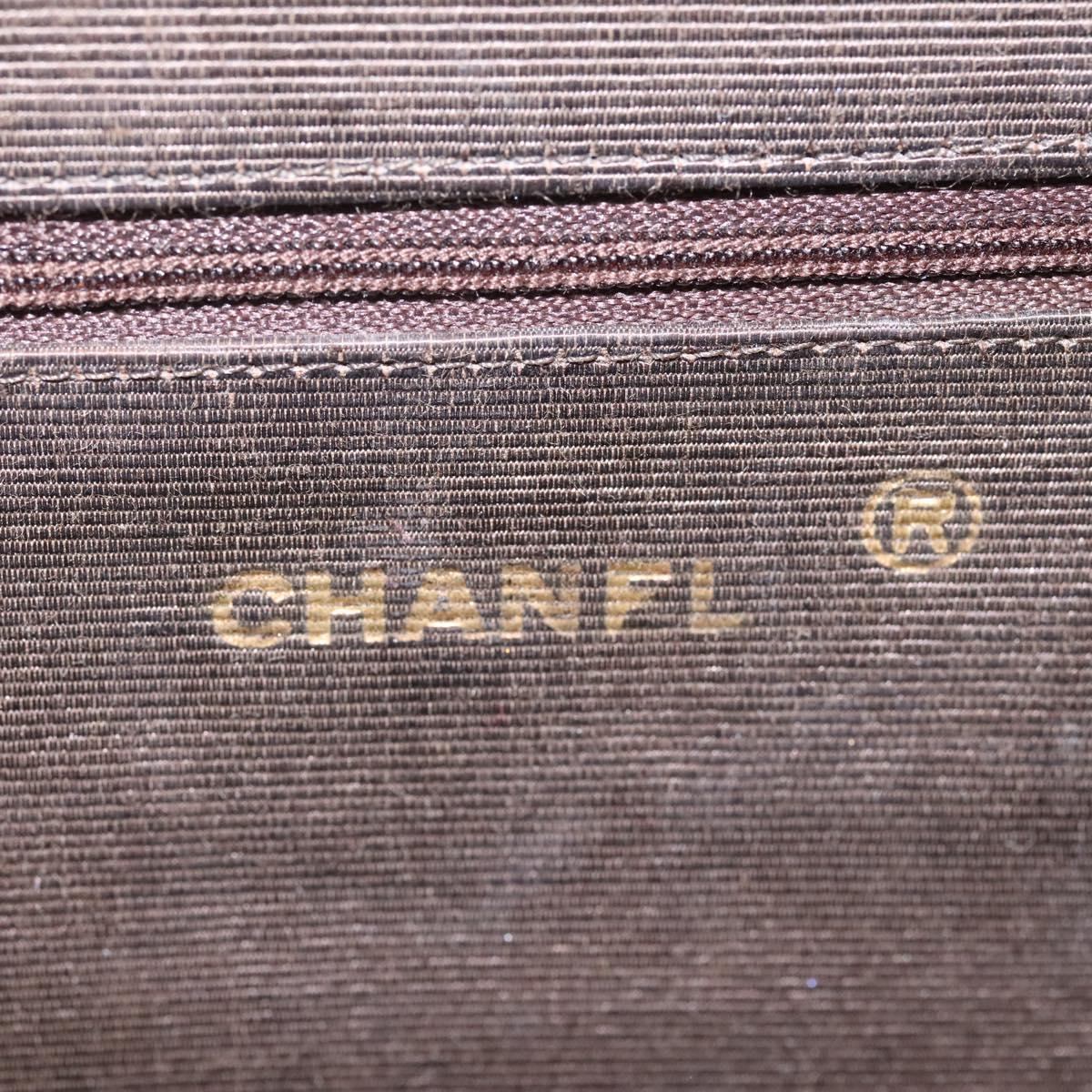 CHANEL Matelasse Chain Shoulder Bag Lamb Skin Beige Gold CC 110167