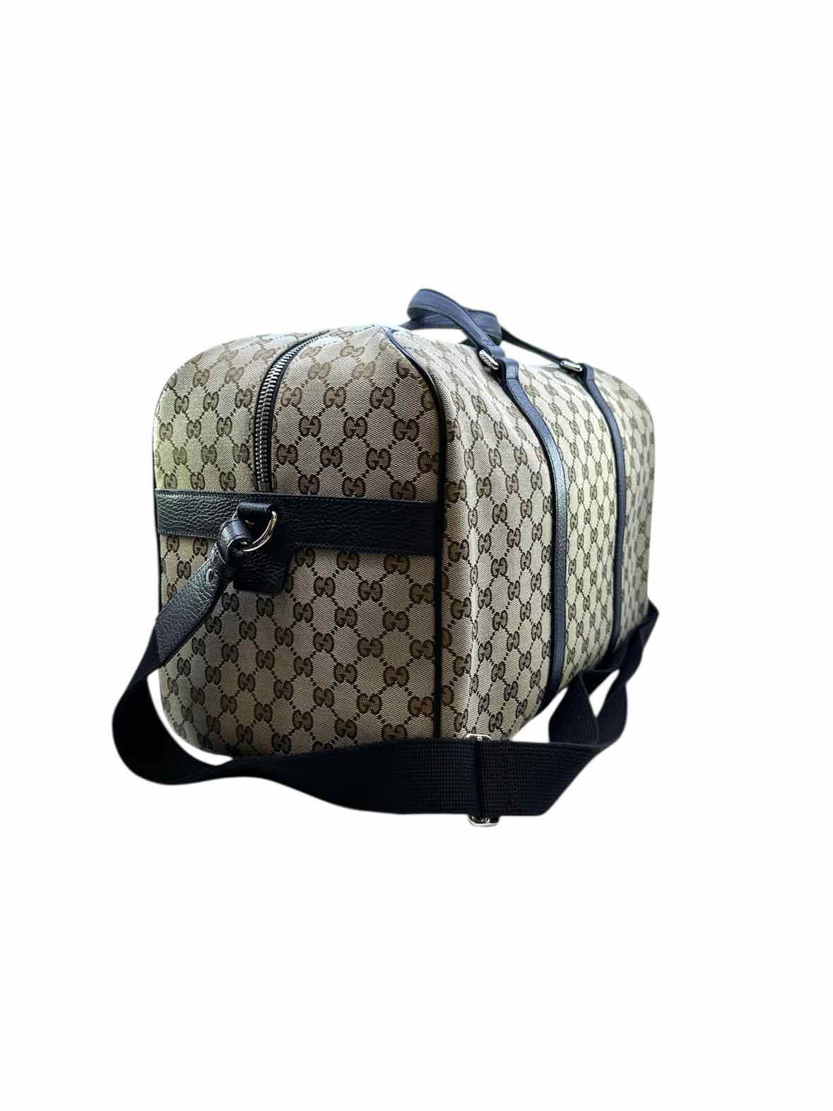 GUCCI Brown MONOGRAM Duffle Bag