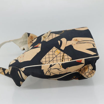 CHANEL Mademoiselle Tote Bag Canvas Navy CC 110544
