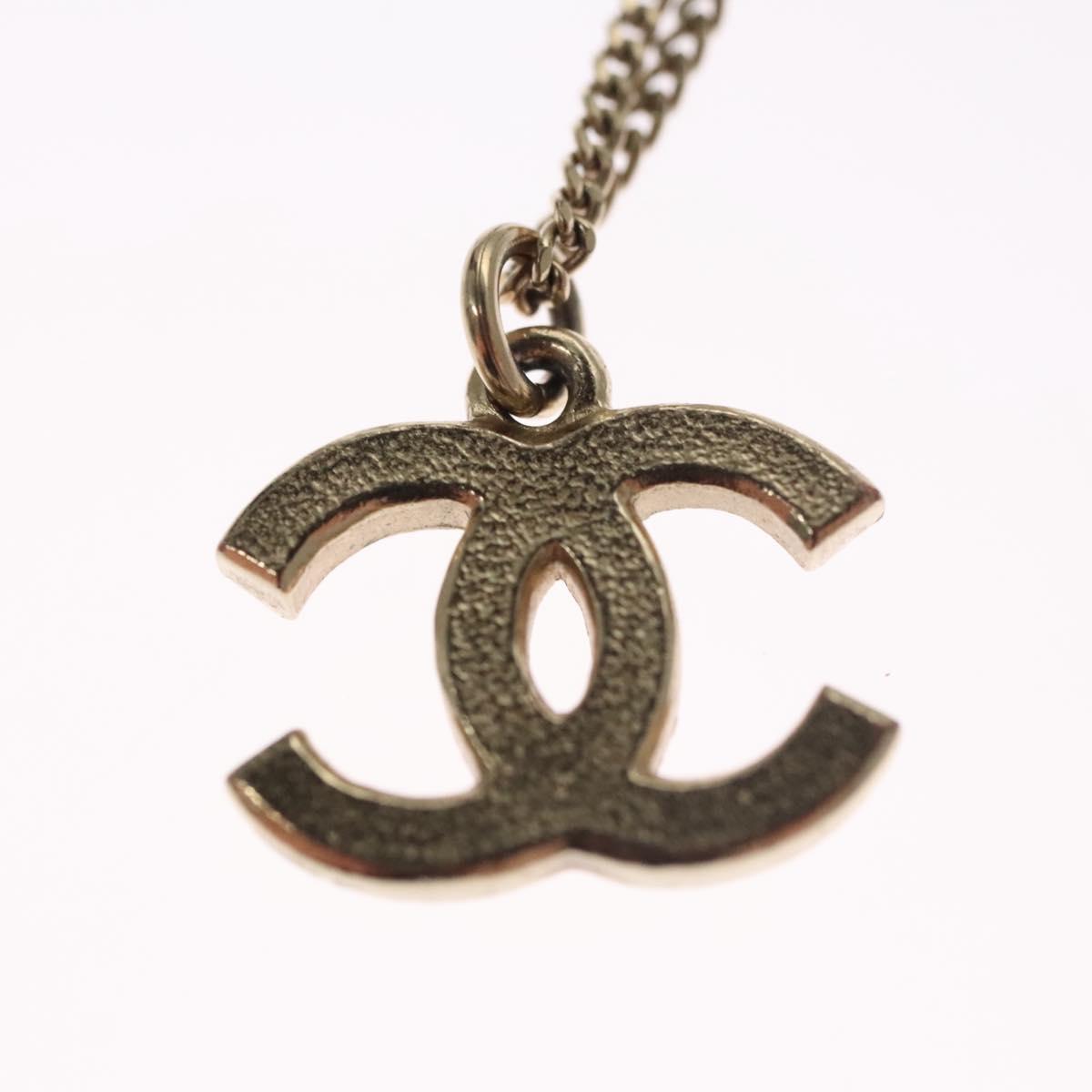 CHANEL Necklace metal Gold CC 110931