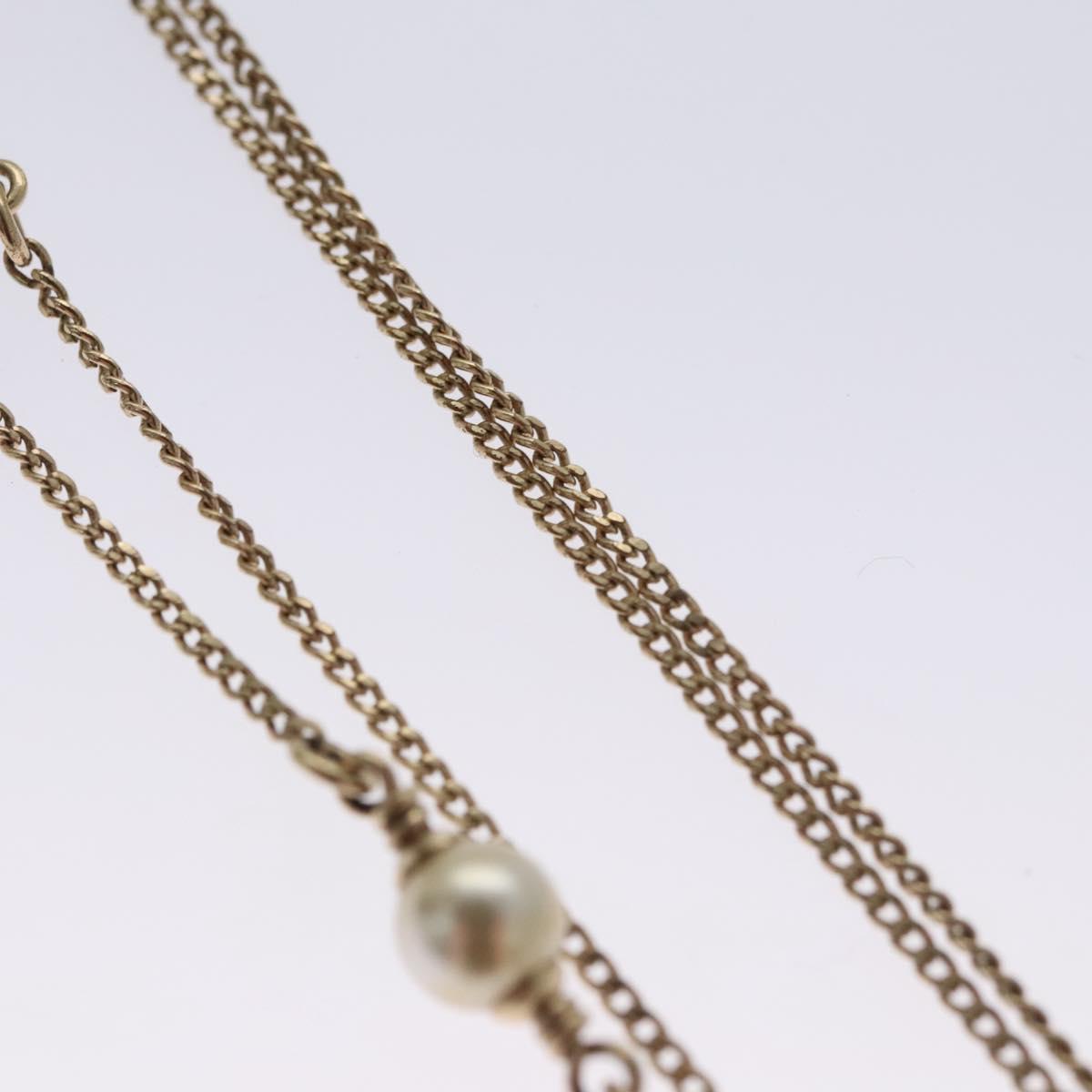CHANEL Necklace metal Gold CC 110931