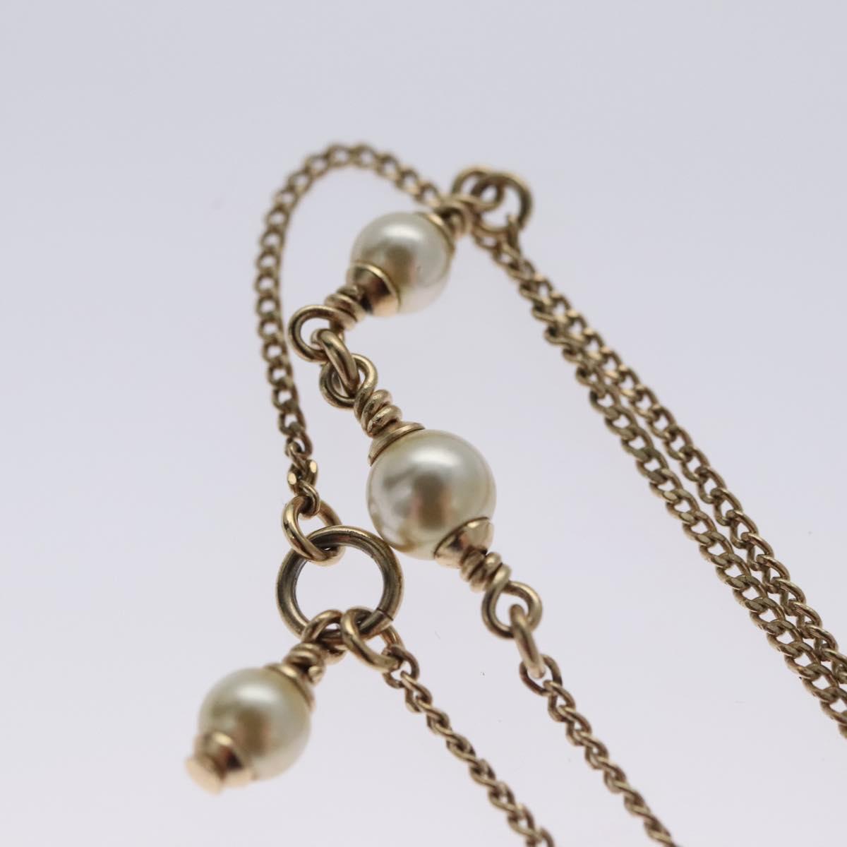 CHANEL Necklace metal Gold CC 110931