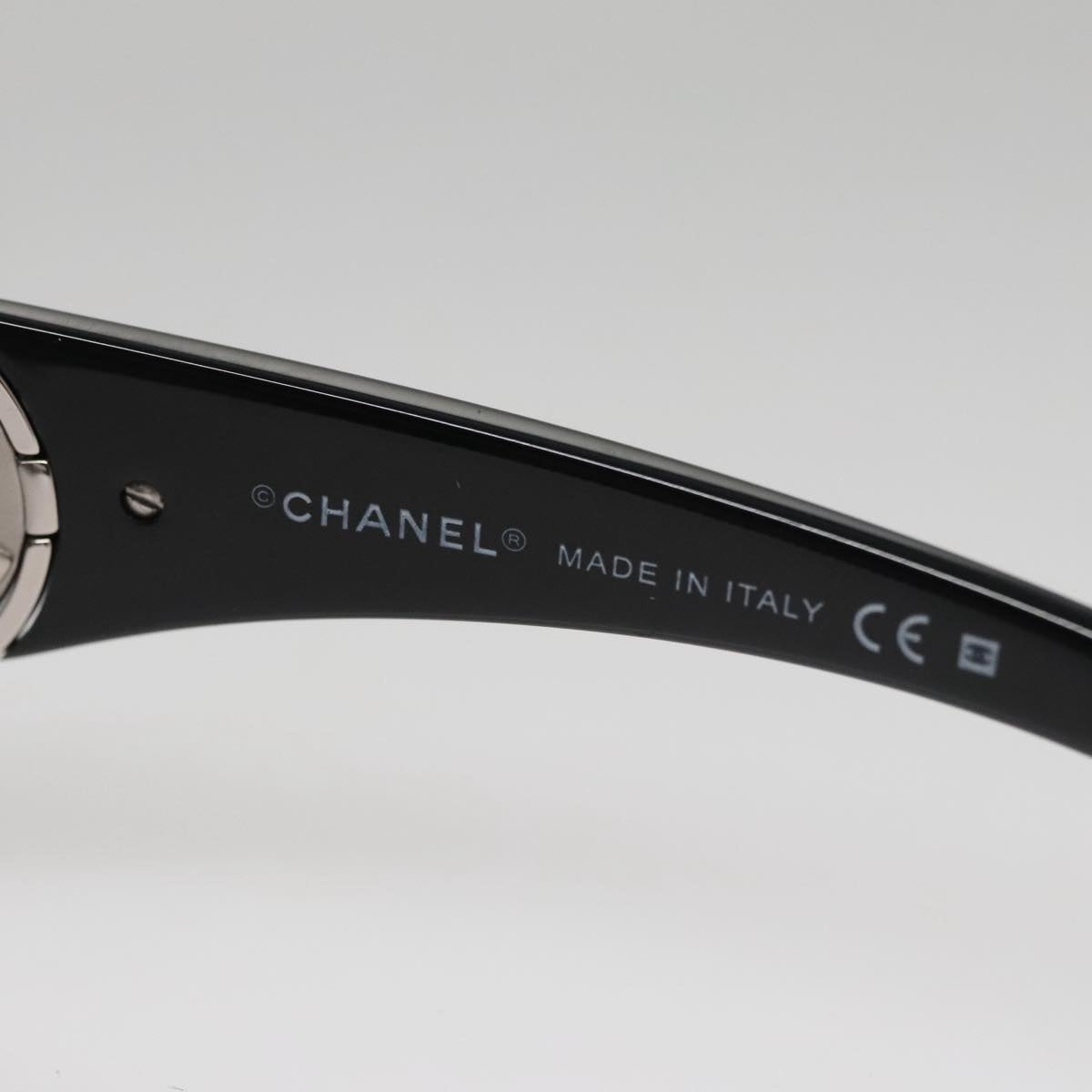 CHANEL Sunglasses plastic Black CC 111071