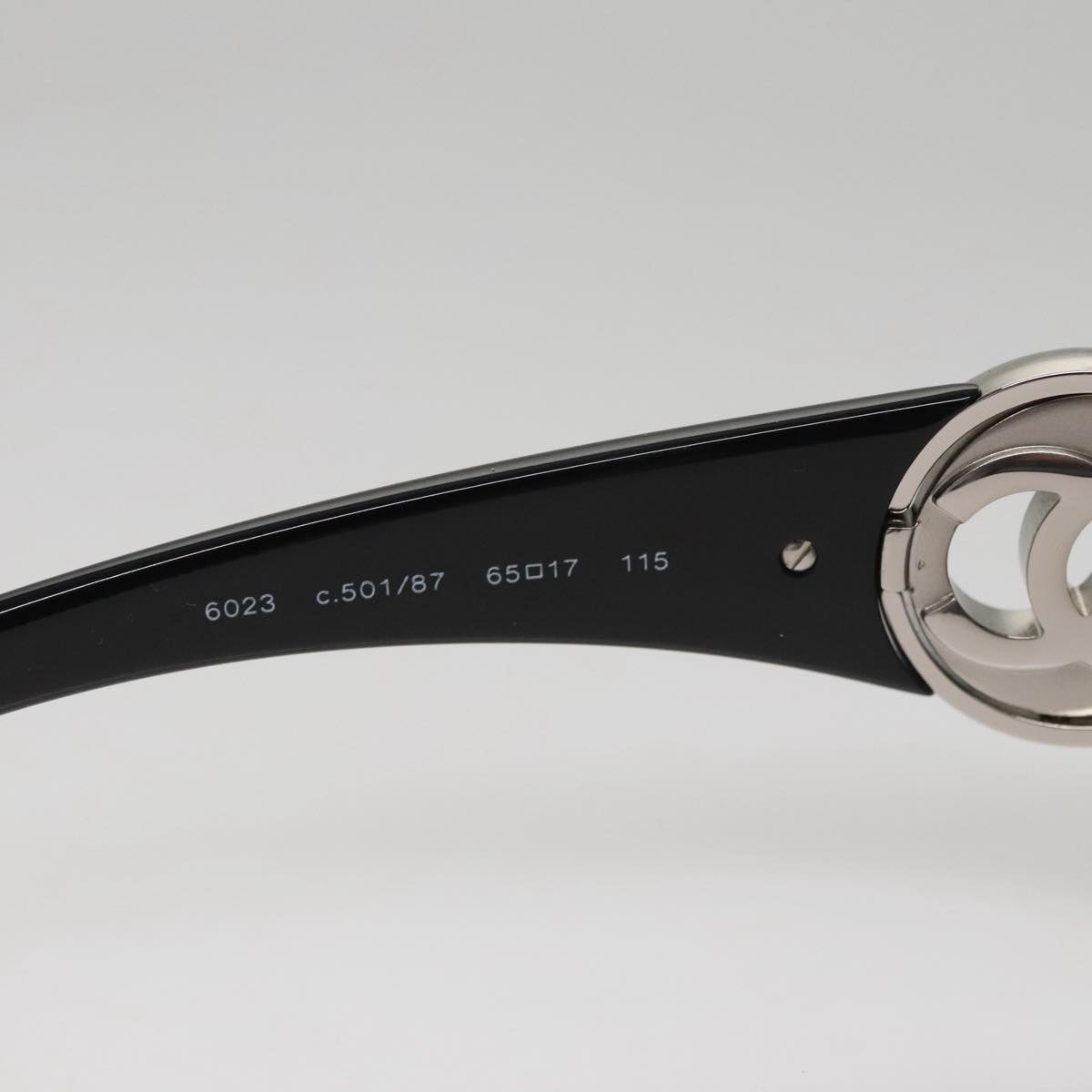 CHANEL Sunglasses plastic Black CC 111071