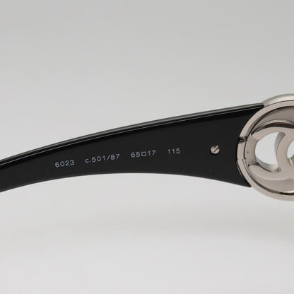 CHANEL Sunglasses plastic Black CC 111071