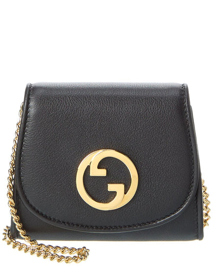 Gucci Blondie Medium Leather Wallet On Chain