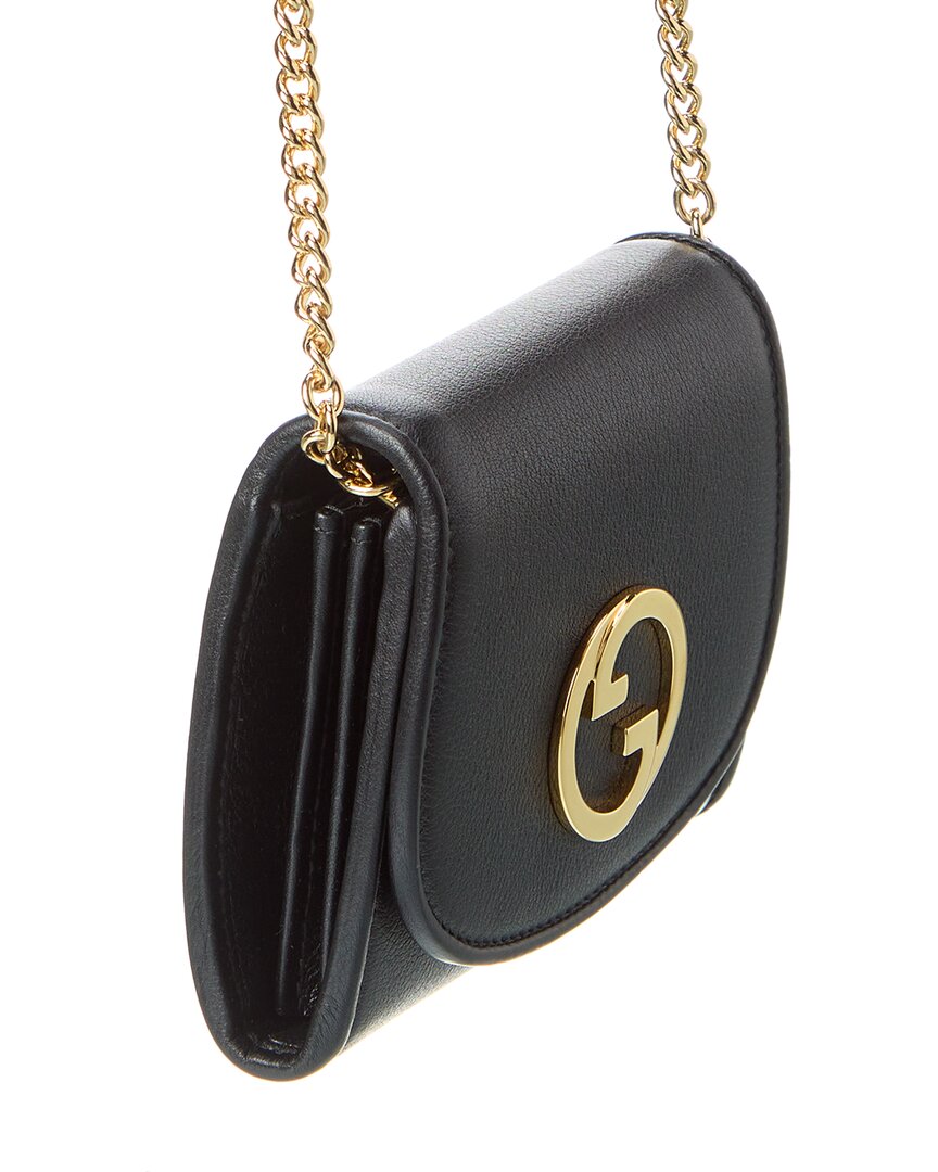 Gucci Blondie Medium Leather Wallet On Chain