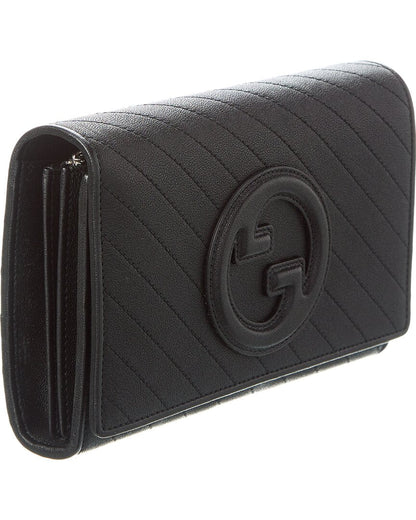 Gucci Blondie Leather Wallet On Chain