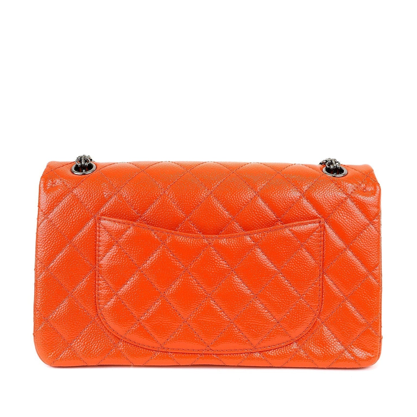 Chanel Tangerine Quilted Glazed Caviar Classic Reissue