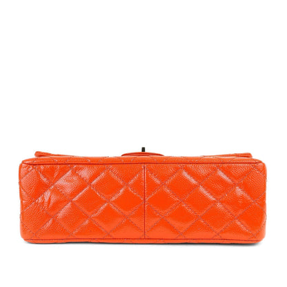 Chanel Tangerine Quilted Glazed Caviar Classic Reissue
