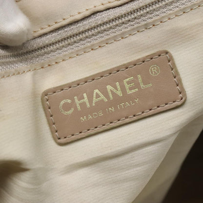 CHANEL New Travel line Tote Bag Nylon Beige CC 111943
