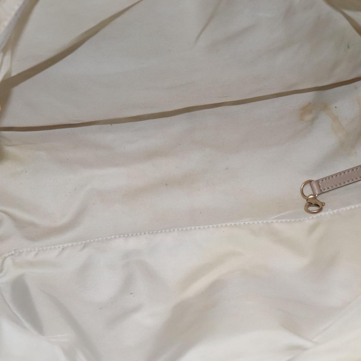 CHANEL New Travel line Tote Bag Nylon Beige CC 111943