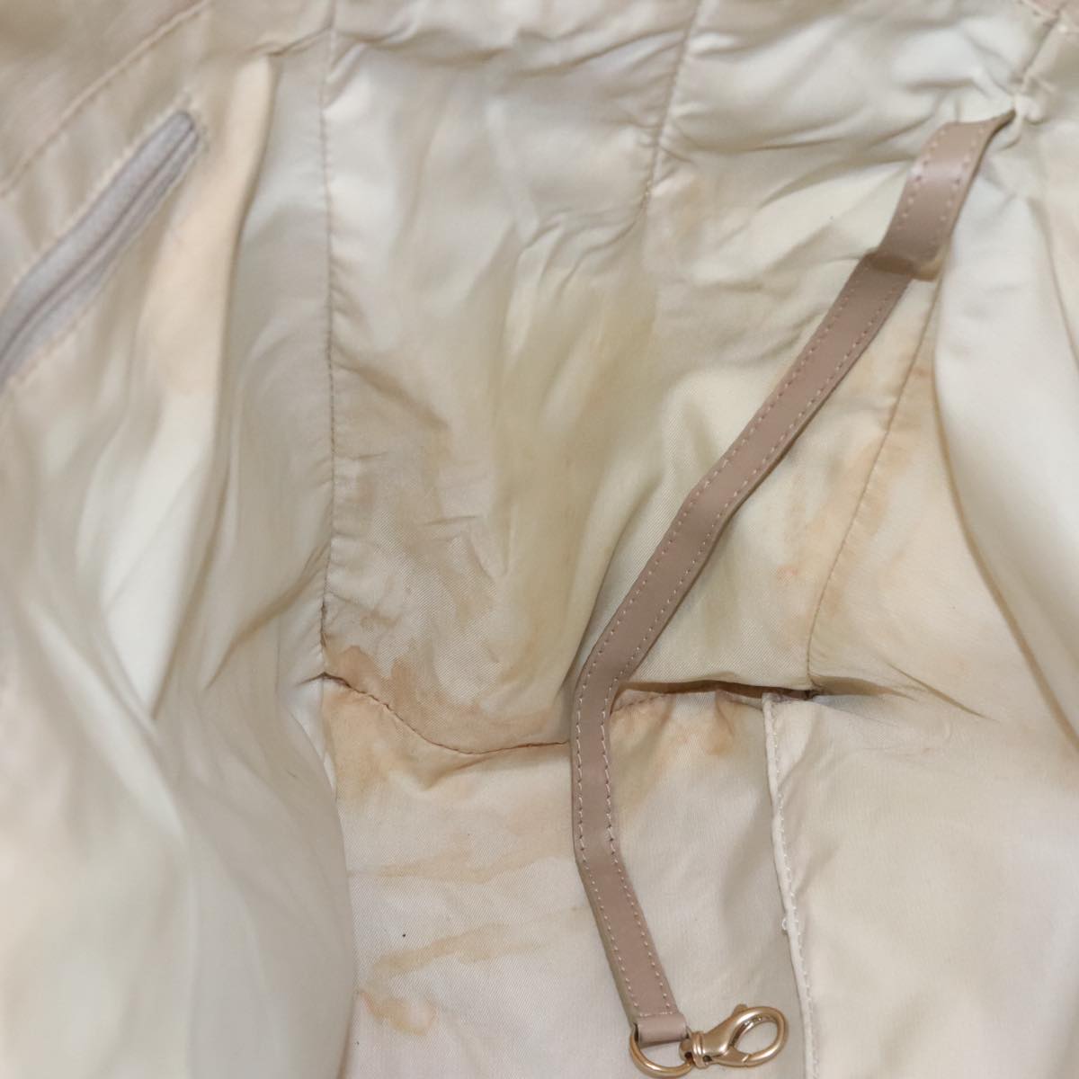 CHANEL New Travel line Tote Bag Nylon Beige CC 111943