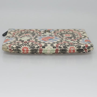 CHANEL Matelasse Clutch Bag Lamb Skin Multicolor CC 112262