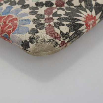 CHANEL Matelasse Clutch Bag Lamb Skin Multicolor CC 112262