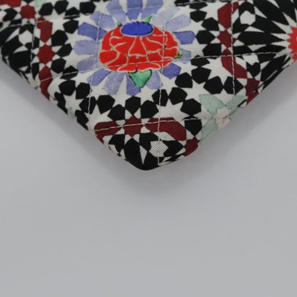 CHANEL Clutch Bag Cotton White CC 113828A