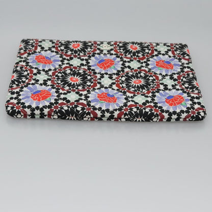 CHANEL Clutch Bag Cotton White CC 113828A