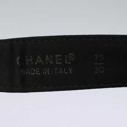 CHANEL Matelasse Waist Bag Satin Black Gold CC 113903