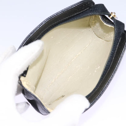 CHANEL Pouch Caviar Skin Black CC 114196