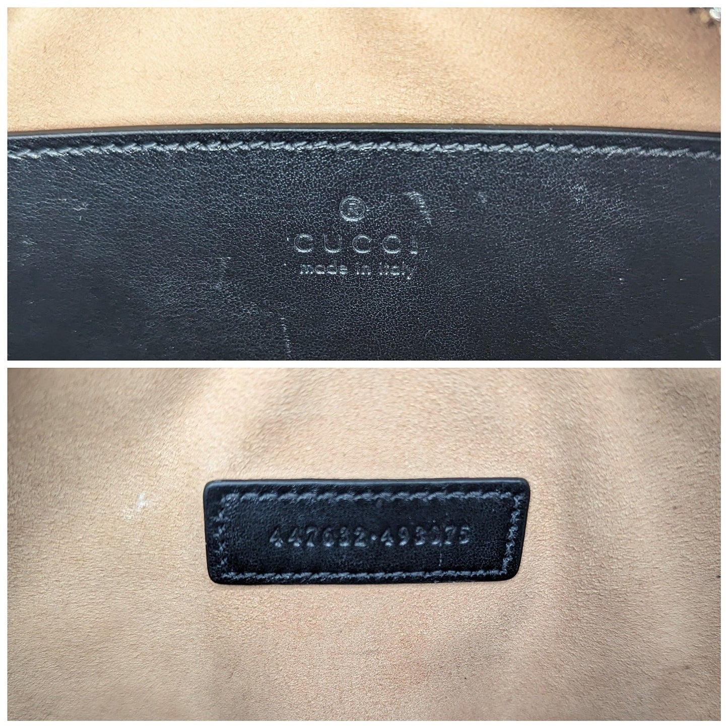 Gucci Black Small Aria Marmont Crossbody Matelasse Camera Bag