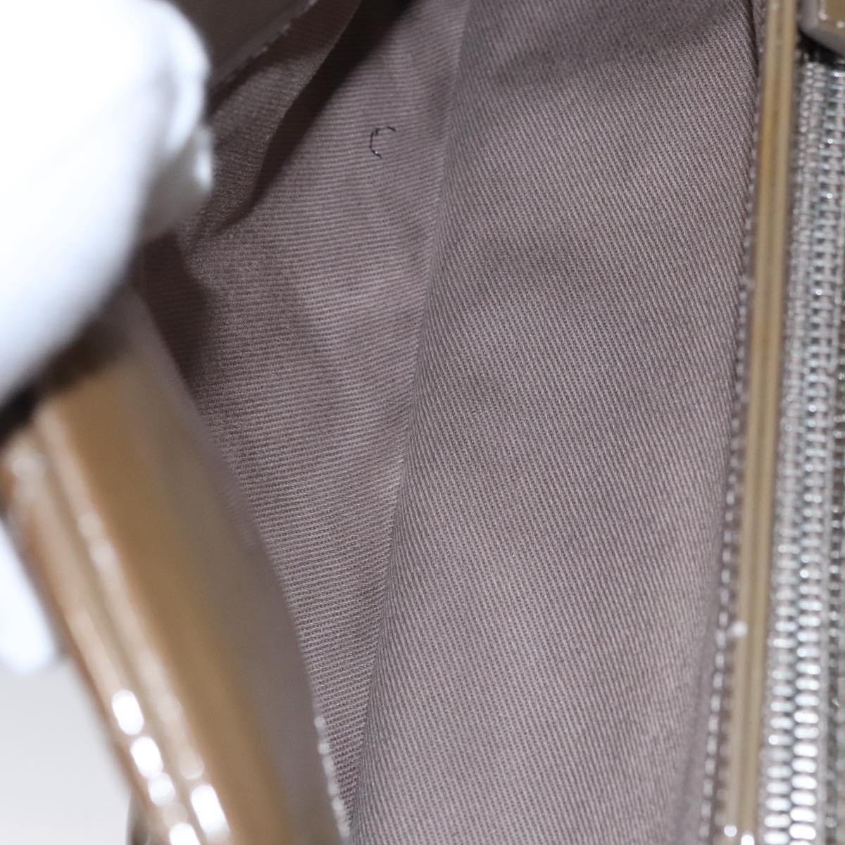 CHANEL Matelasse Chain Shoulder Bag Enamel Brown CC 115425