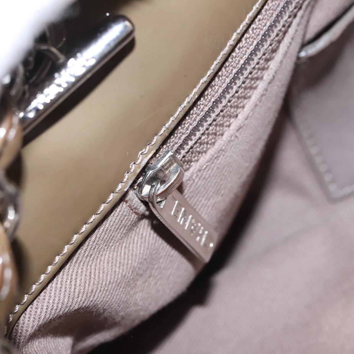 CHANEL Matelasse Chain Shoulder Bag Enamel Brown CC 115425