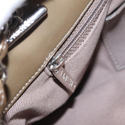 CHANEL Matelasse Chain Shoulder Bag Enamel Brown CC 115425