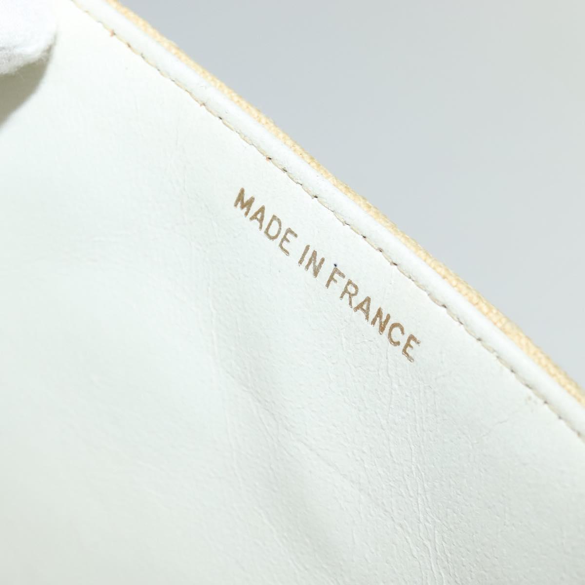 CHANEL Matelasse 35 Chain Shoulder Bag Canvas Beige CC 115471A