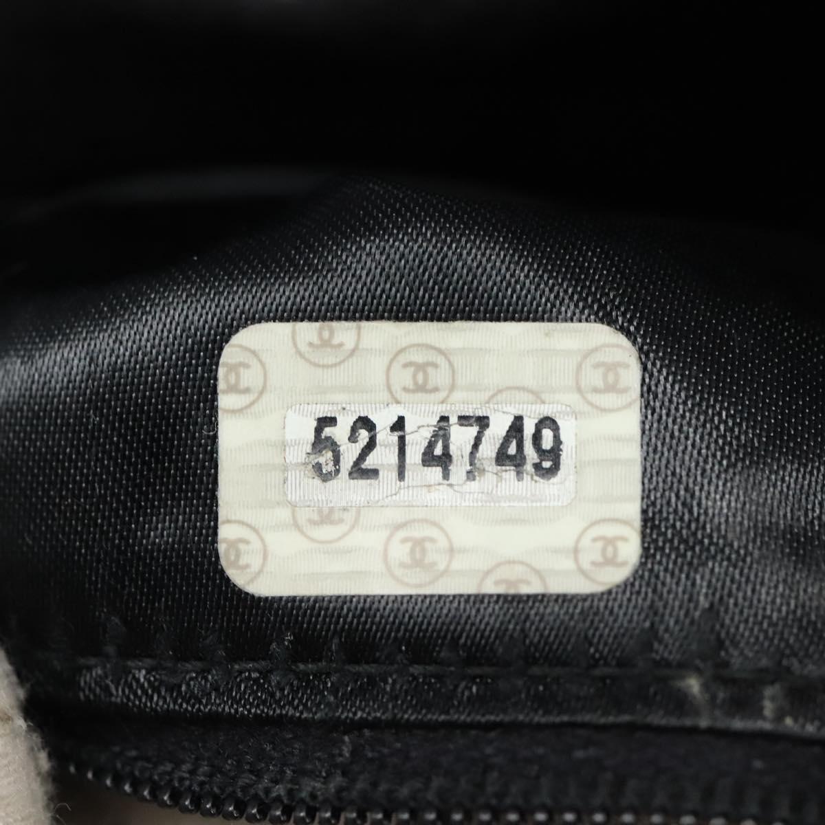 CHANEL Shoulder Bag Lamb Skin Black Gold CC 115603