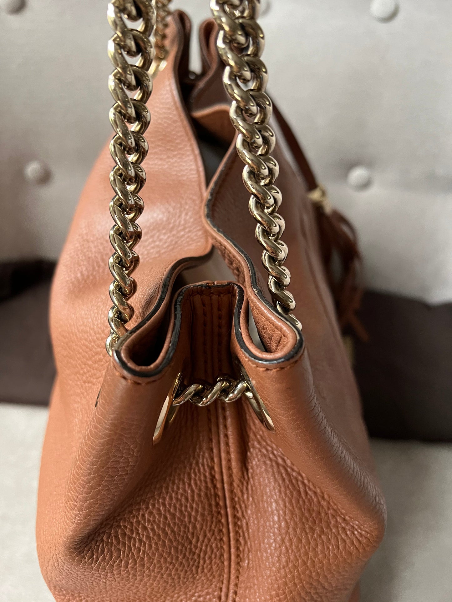 Gucci Caramel Soho Chain Tote