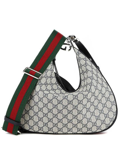 Gucci Attache Large Shoulder Bag Beige