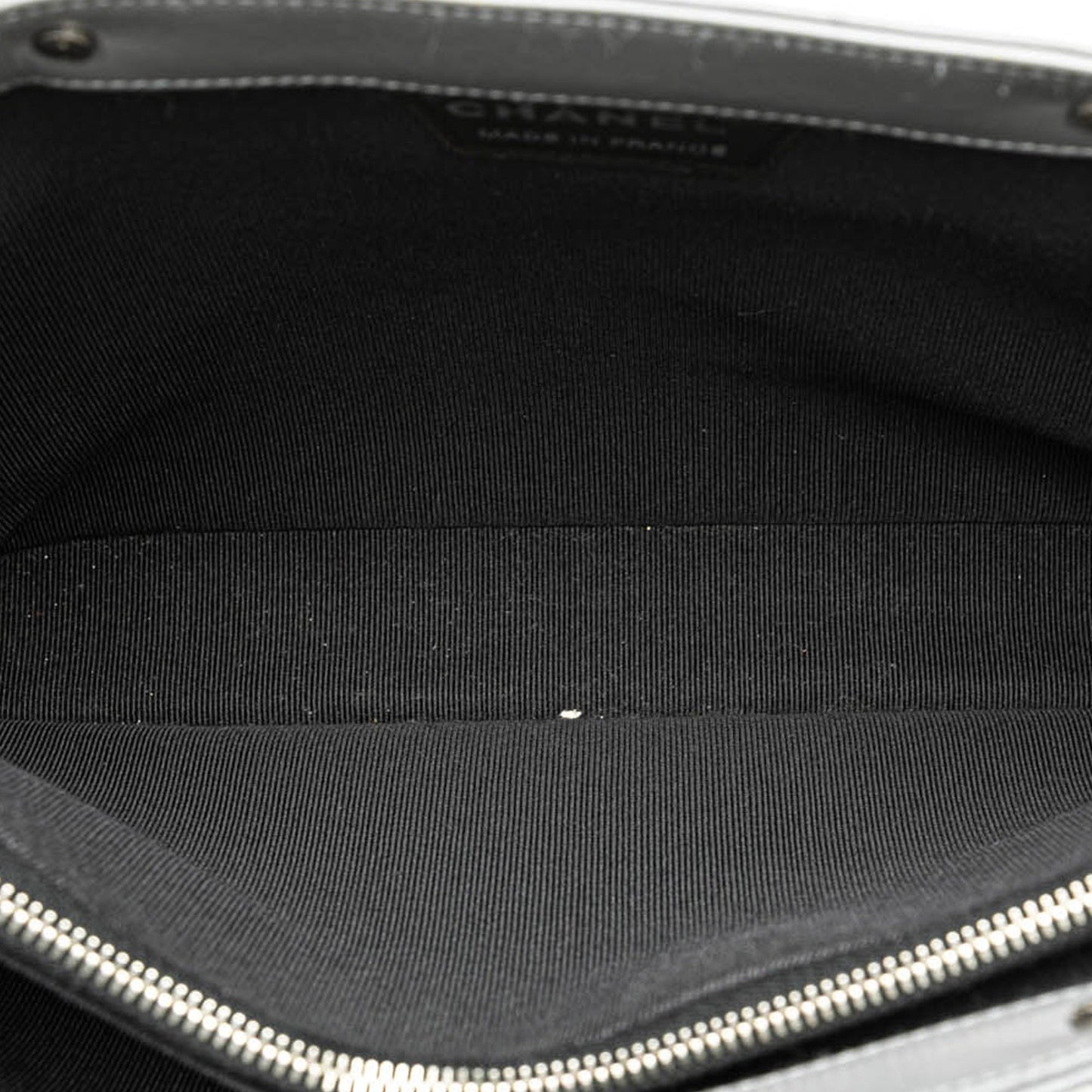 Gray Chanel Chocolate Bar Lambskin Tote