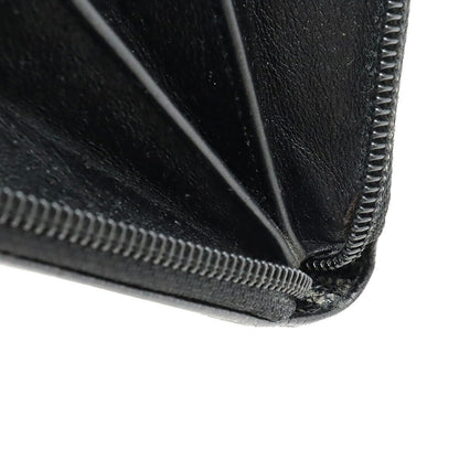 Chanel Caviar Skin Coco Mark Long Wallet Black