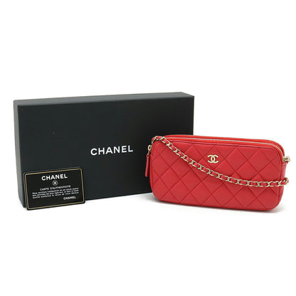 Chanel Matelasse Leather Chain Wallet