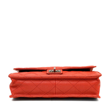 Chanel Red Quilted Distressed Lambskin Toolbox Bag w/ Gunmetal Hardware