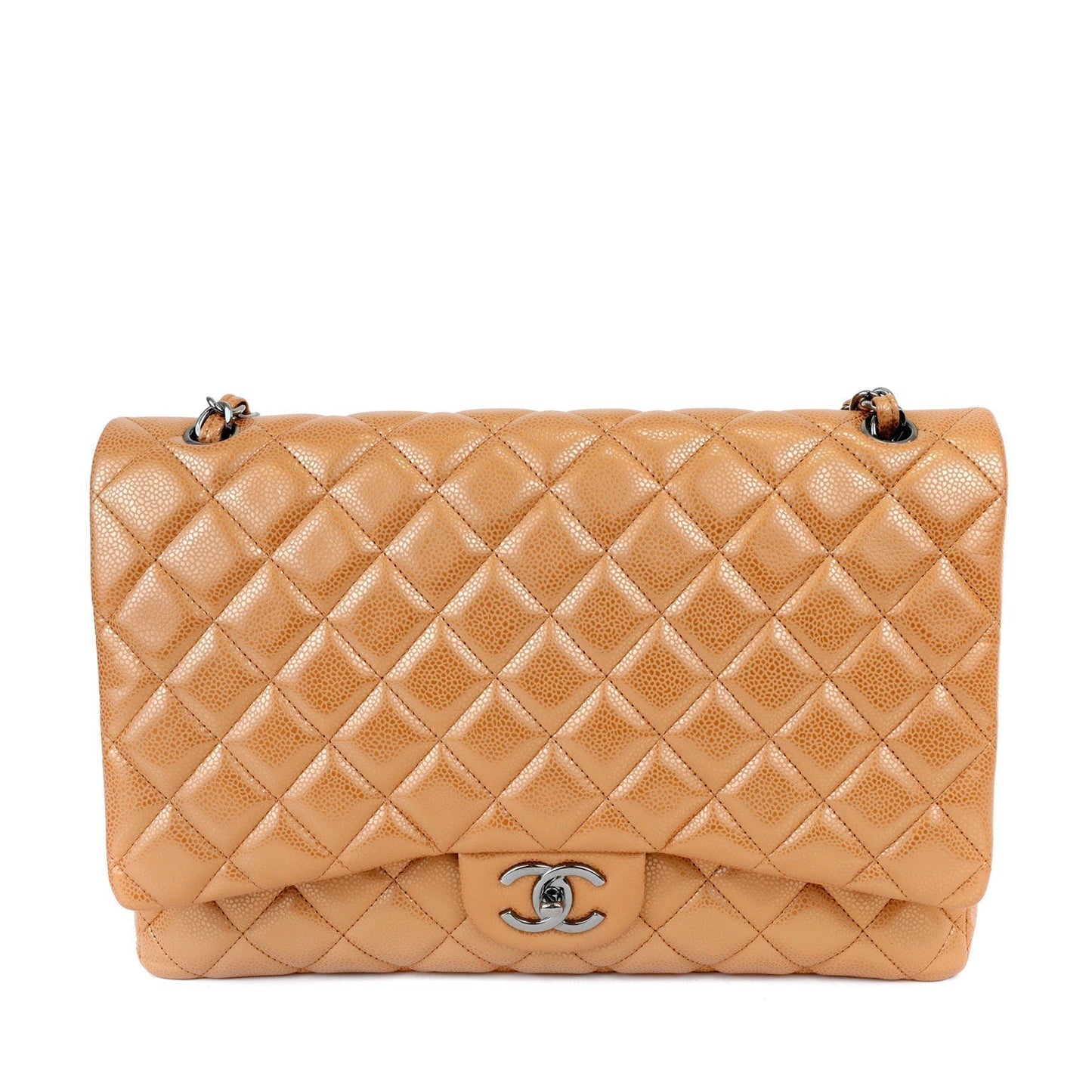 Chanel Metallic Copper Maxi Classic w/ Gunmetal Hardware