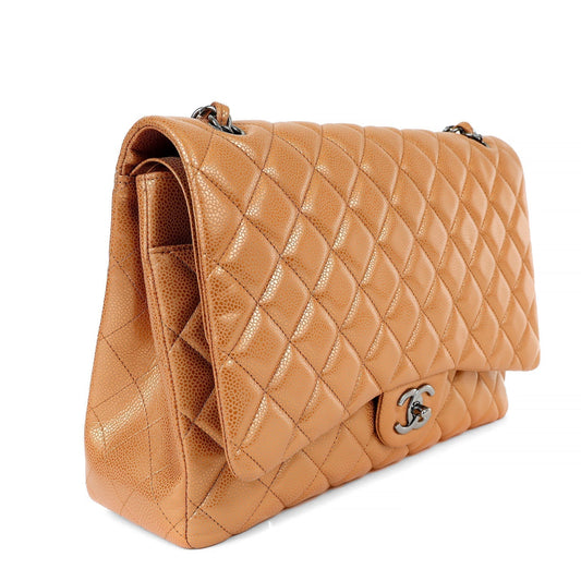 Chanel Metallic Copper Maxi Classic w/ Gunmetal Hardware