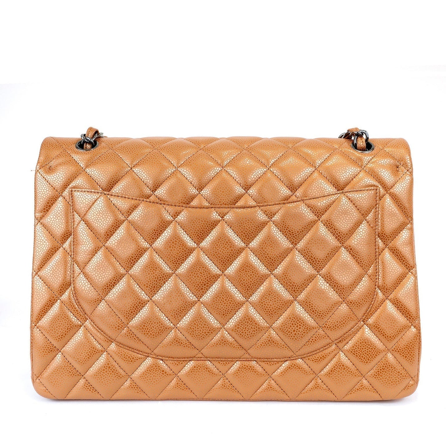 Chanel Metallic Copper Maxi Classic w/ Gunmetal Hardware