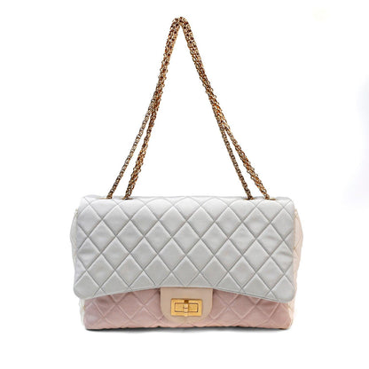 Chanel Tricolor Jumbo Classic Reissue w/ Gold Hardware