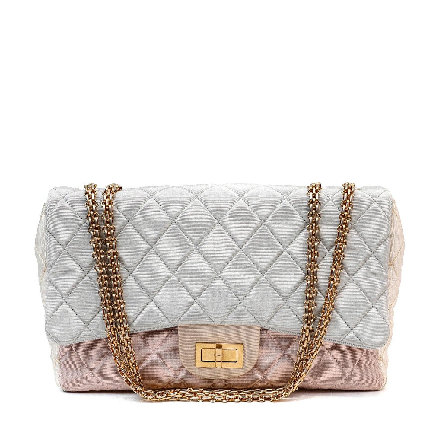 Chanel Tricolor Jumbo Classic Reissue w/ Gold Hardware