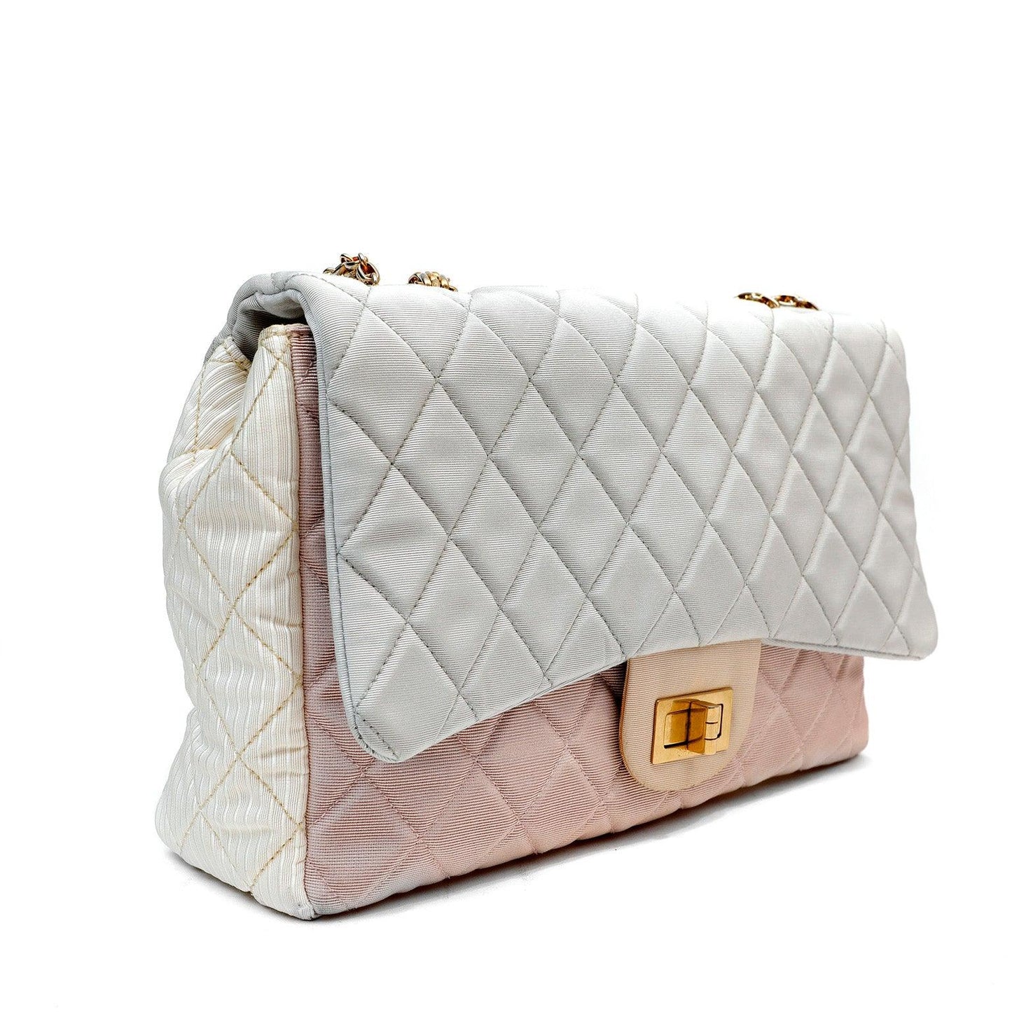 Chanel Tricolor Jumbo Classic Reissue w/ Gold Hardware