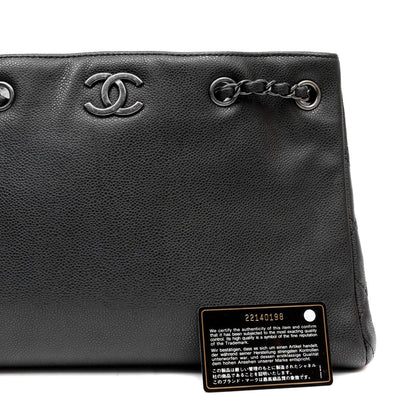 Chanel Slate Gray Tote w/ Gunmetal Hardware