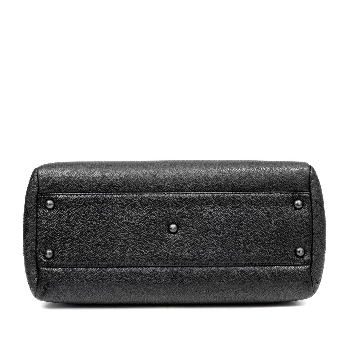 Chanel Slate Gray Tote w/ Gunmetal Hardware