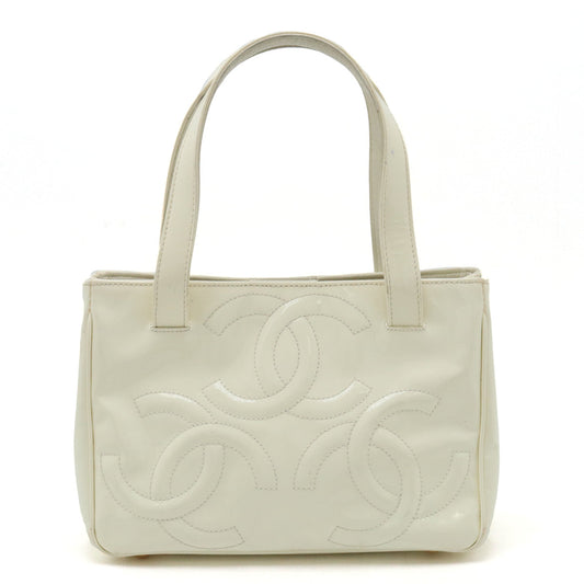Chanel Triple Coco Mark Handbag Ivory