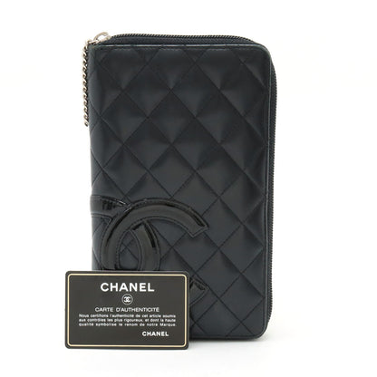 Chanel Cambon Line Leather Enamel Wallet in New Condition