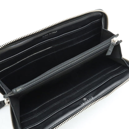 Chanel Leather Diamond Stitch Long Wallet