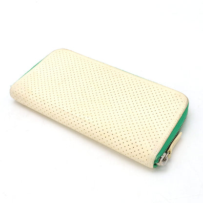 Chanel Leather Coco Mark Punching Wallet