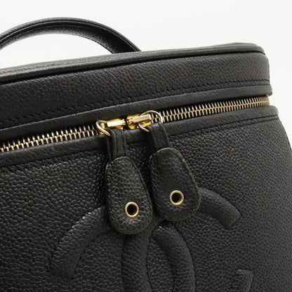 Chanel Caviar Vanity Handbag Black